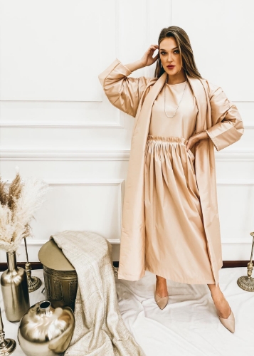 Picture of Nude Abaya Set