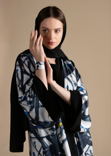 Picture of Birds of The Future - Signature Reversible Abaya (Black)