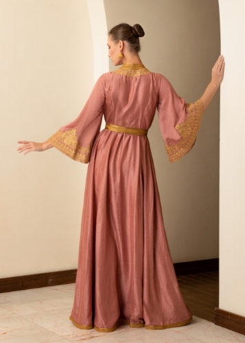 Picture of Gold border embroidery Kaftan
