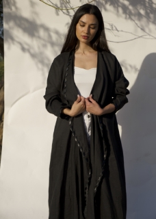Picture of Waterfall Linen Abaya.