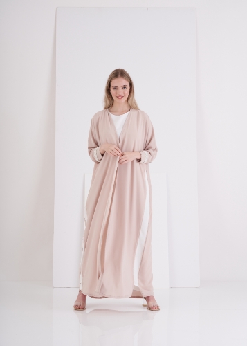 Picture of Beige Crepe Abaya