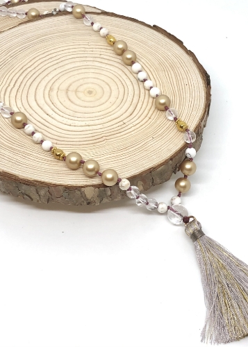 صورة Long Swarovski Pearl Necklace