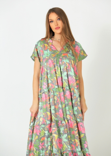 Picture of Floral Layered Kaftan