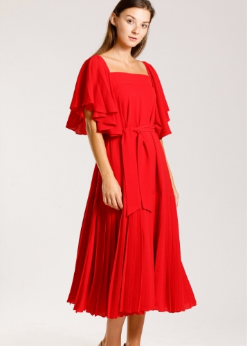 Picture of Short Flowy Pleated Dress