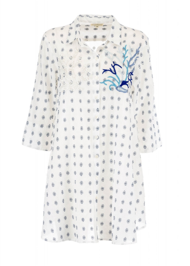 Picture of Alessia Massimo Caftan Blue