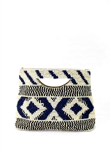 صورة Aztec Embroidery Clutch Bag