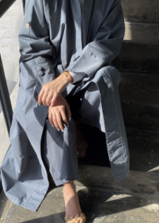 Picture of Dusty Blue Abaya