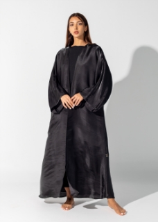 Picture of Black organza abaya