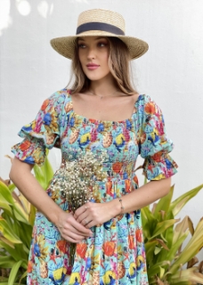 Picture of Coral reef cotton dress