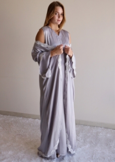 Picture of Gray Silk Nightgown
