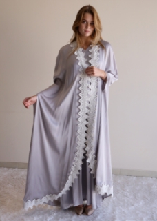 Picture of Gray Silk Nightgown 