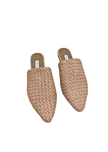 Picture of Woven Leather Babouche Slides