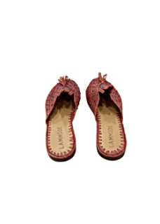 صورة Hand Woven Raffia Slides