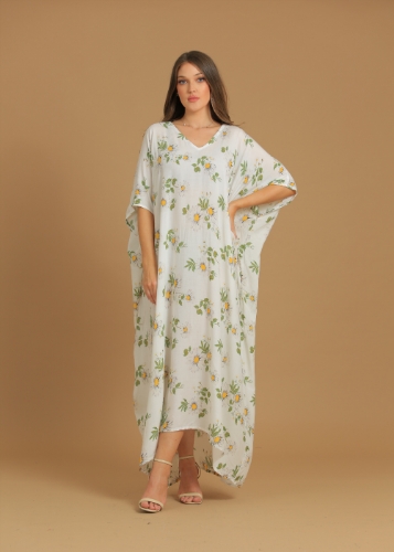 Picture of Comfy daisy print caftan.