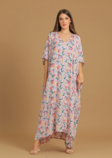 Picture of Casual floral flowy caftan.