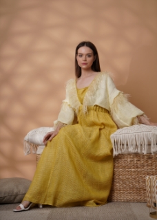 صورة Yellow Feather Kaftan