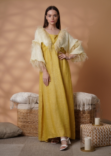 Picture of Yellow Feather Kaftan