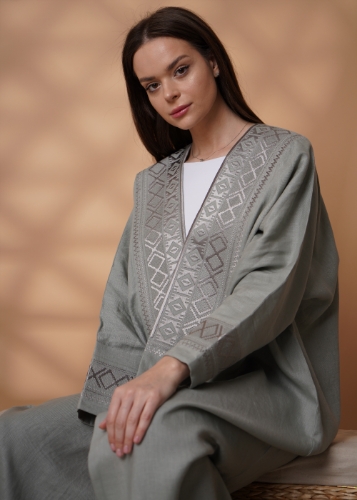 Picture of Lnine computer embroidery Abaya