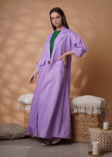 Picture of Lavendar Linen Abaya