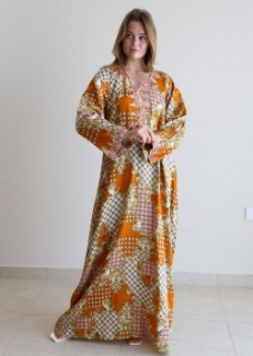 Picture of Leaves Embroidery Kaftan