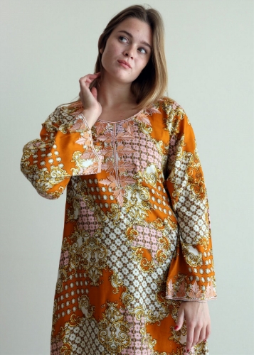 Picture of Leaves Embroidery Kaftan