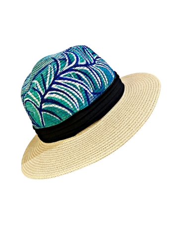 Picture of Tropical Blues Hand Painted Hat