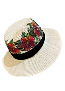 Picture of Hibiscus Hand Painted Hat