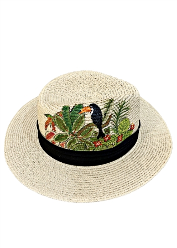 صورة Toucan Art Hand Painted Hat