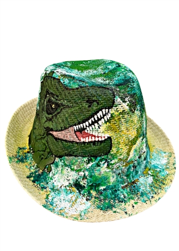 صورة Kids Dino Hand Painted Hat