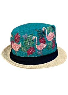 صورة Kids Flamingo Hand Painted Hat