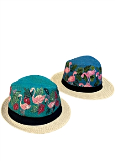 صورة Kids Flamingo Hand Painted Hat