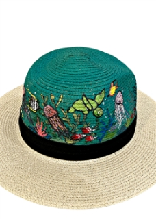 صورة Sea Corals Hand Painted Hat