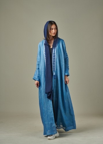 Picture of LINEN EMBROIDERED ABAYA